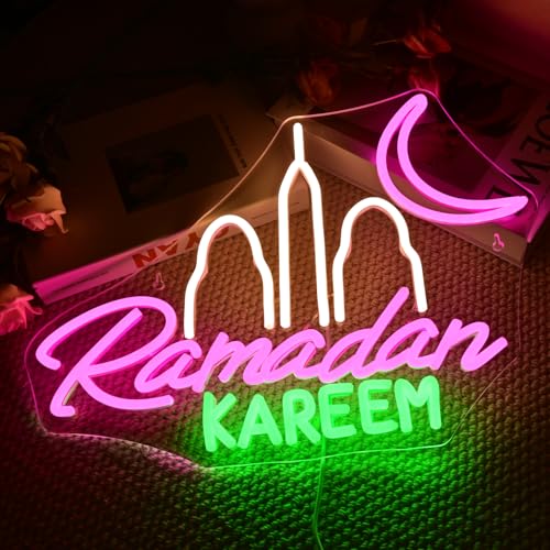 Image of Ramadan Kareem Neon Sign Islamic Neon Light Ramadan Festival Decor