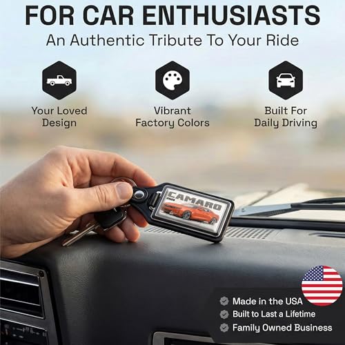 Image of Brotherhood Car Key Chain for Camaro - Classic Models Keychain for Men and