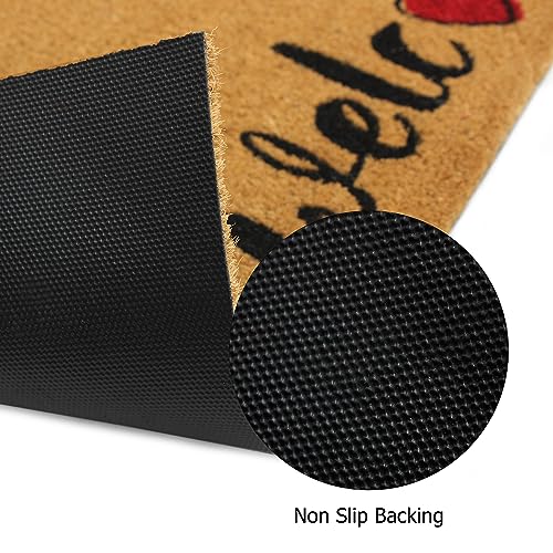 Irongate 11995 Welcome Doormat - Non Slip Dirt Trapping Welcome Heart Coco Coir Door Mat - Low Profile Front Doormat - Indoor Outdoor Durable Easy Clean High Traffic Area Patio Entrance Doormat thumb #3