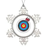 Alittle Ideas for Decorating Christmas Trees Archery Target with Arrows Snowflake Ornaments Christmas L