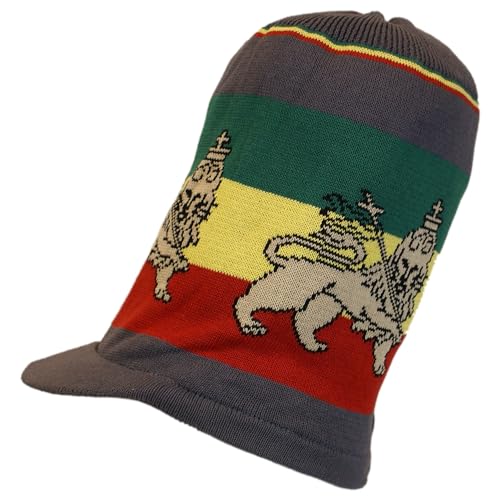Image of Shoe String King SSK Rasta Knit Tam Hat Dreadlock Cap. Multiple Designs and Sizes.