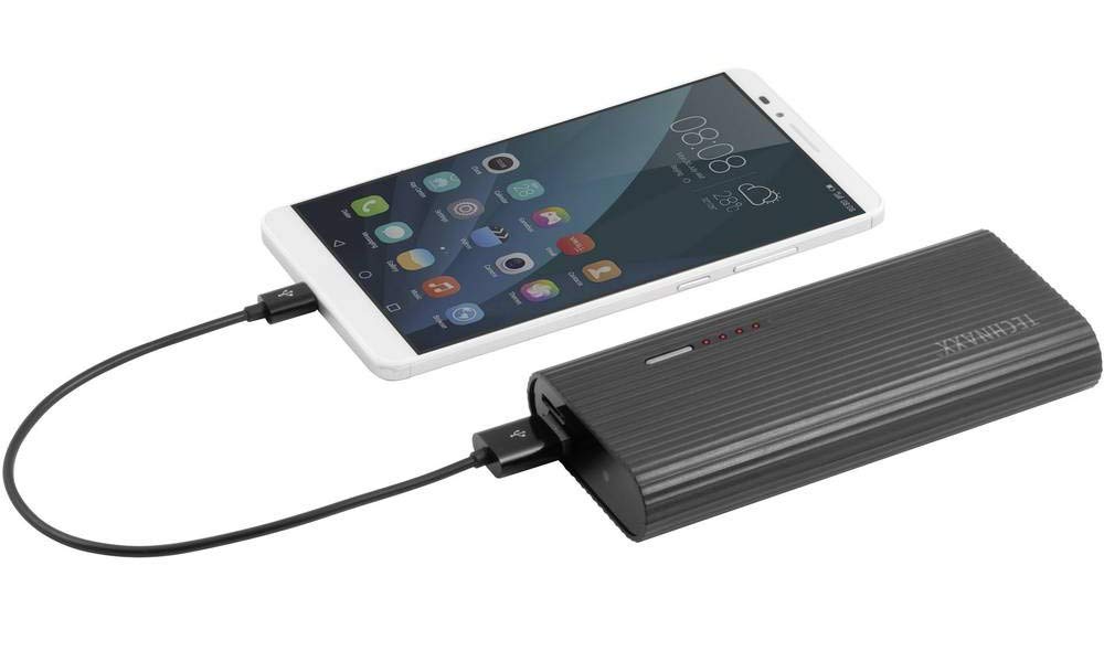 Technaxx Power Bank 6000mAh mit Full HD-Kamera TX-92, Powerbank mit Überwachungs- und Spionkamera