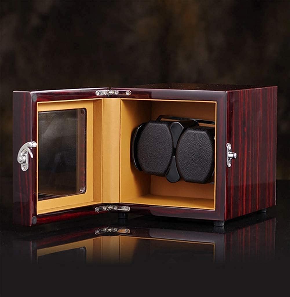 FENOKD Automatic Watch Winder,Wood Double Rotation Winders Premium Silent Motor Wood Box 4 Modes 18.8×15×15CM