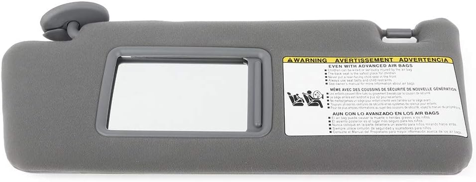 ASAPE Sun Visor without Sunroof Left & Right sides Compatible with for Tacoma 2005-2014, Sun Visor for Car Replacement 74320 35C10 B0,74320 04181 B1 (Gray)