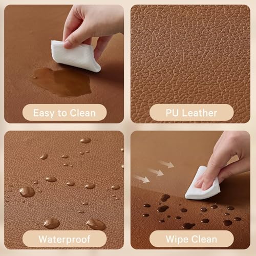 Image of Waterproof Baby Play Mat for Floor Memory Foam 59 * 59 Cushion Playpen Playmat Tummy Time Crawling Mat Nursery Rug Thick Pad Create Soft & Safe Area for Infants,Toddler,Kids,Chestnut