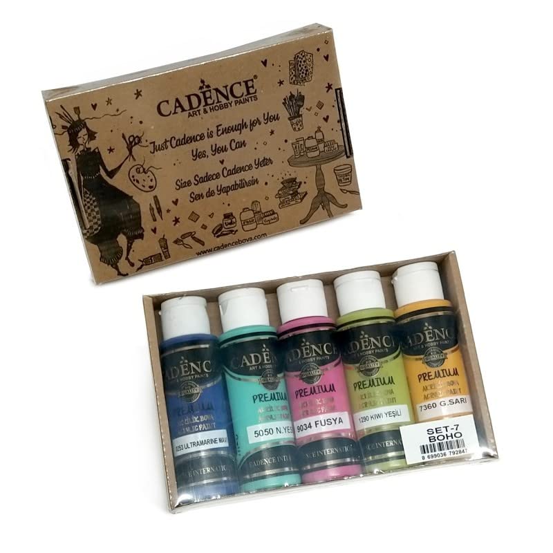 Cadence Set 5 Pinturas Acrílicas Premium Boho