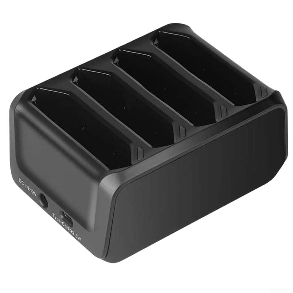 Stazione di ricarica rapida per scanner Zebra Tc70 Tc72 Tc75 Tc77 con quattro slot e indicatori LED compatibile con dispositivi Symbol Colore nero