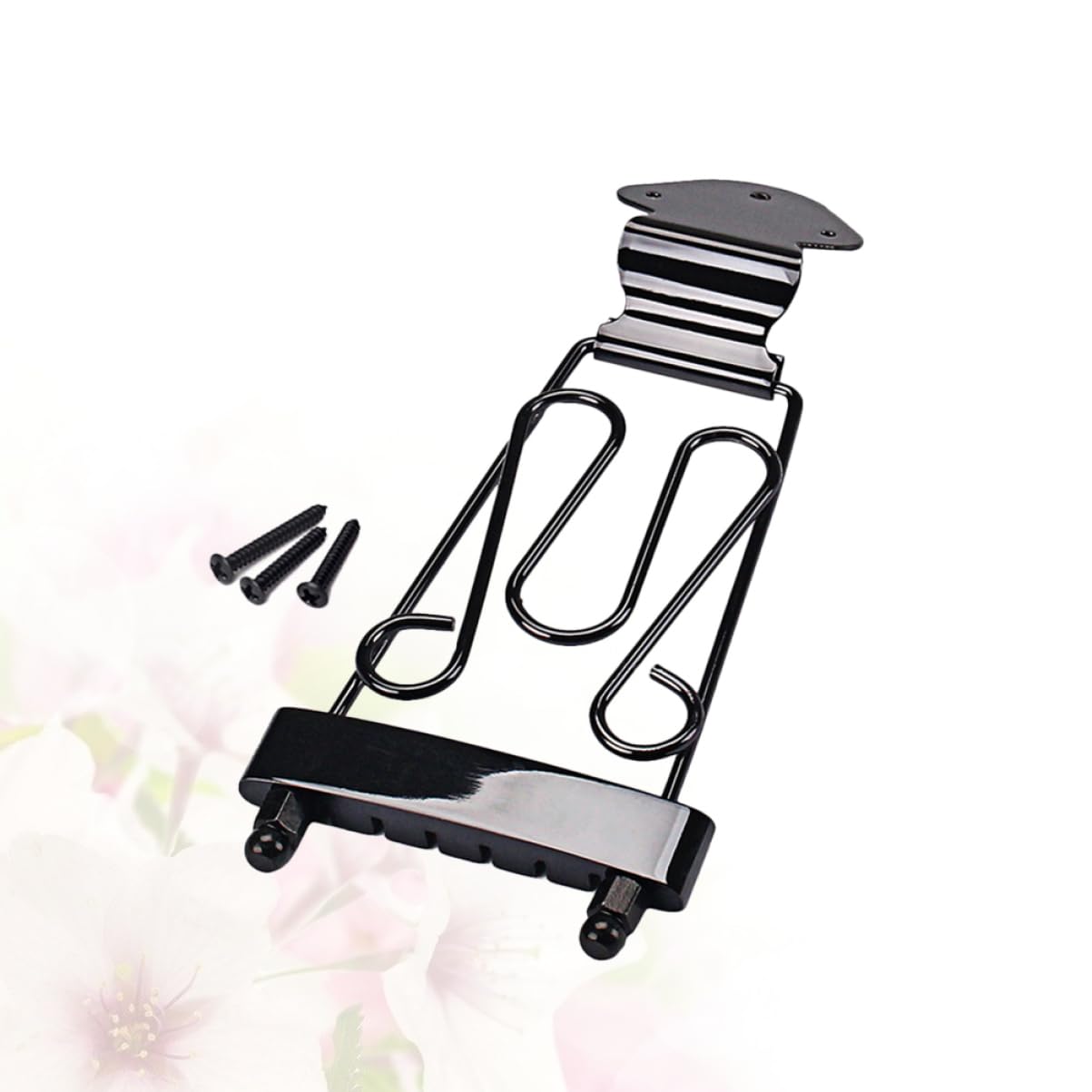 ibasenice Diy Guitar Parts Ga412 Adjustable Tailpiece for Jazz Archtop Bass Guitars