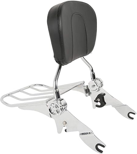 TCMT Respaldo desmontable Sissy Bar & Rack para Harley Touring Road King Street Glide Road Glide 2009-2023 Electra Glide 2009-2022 Ultra Limited disponible en Yaxa Peru
