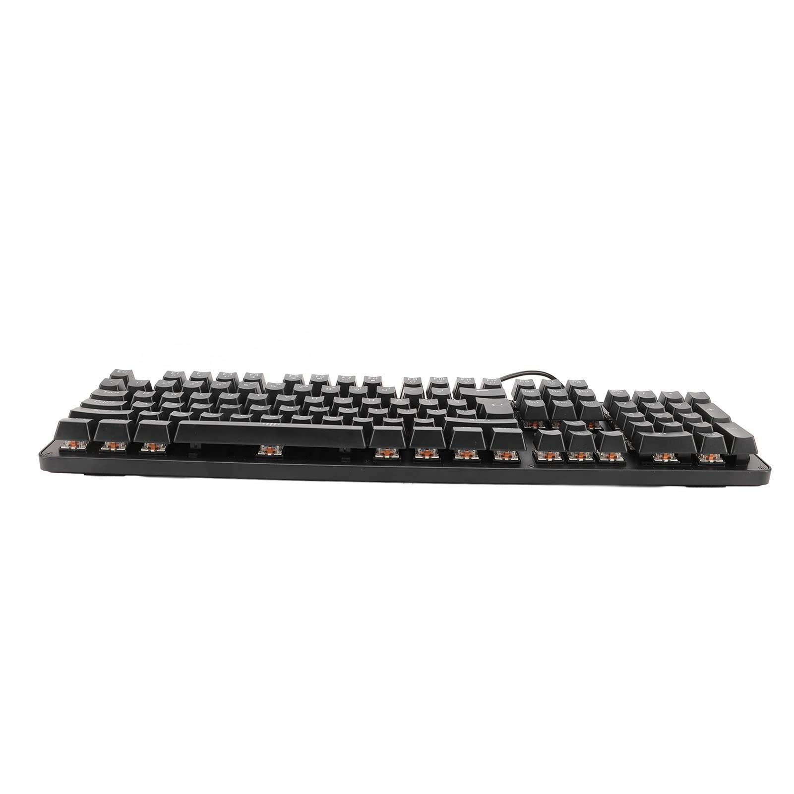 Mechaniczna Klawiatura do Gier Podświetlany na Niebiesko Przełącznik RGB do Komputera 104 Klawisze Ergonomiczna Konstrukcja do Akcesoriów Komputerowych Materiał ABS