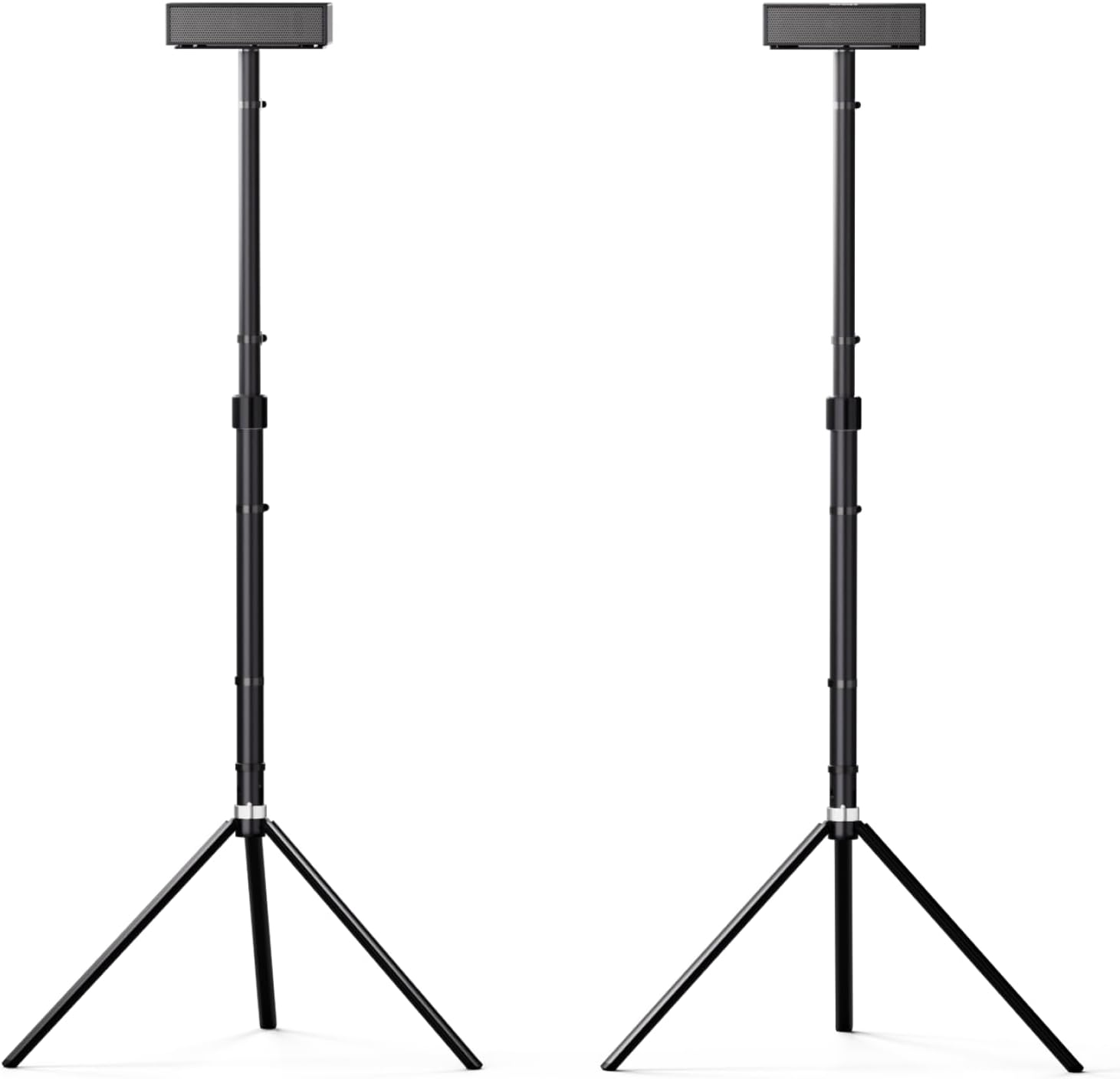 Speaker Stands Pair, Adjustable Height Speaker Stands for Nova S80, Extends 24.4" to 36.6" for Optimal Ear Level, Speaker Stands for Surround Sound, Floor Standing Speaker Holder, Steady S80