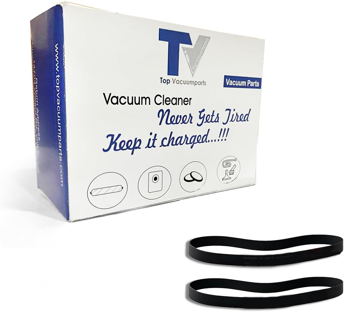 Genuine Hoover AH20065 T-Series Flat Non-Stretch 2 Belts Black