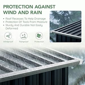 6x4FT Outdoor Steel Storage Shed with Clear Window Lockable Doors Weather Resistant Metal Tool Shed for Garden Backyard Patio and Utility Storage