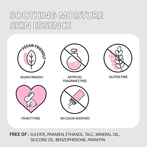 Jin Jung Sung Soothing Non-Sticky Face Moisturizer Essence Serum 5 Oz Oily Dry Sensitive Skin Tone Evening Deep Inner Moisturizing 7-Hyaluronic Acids Beta-Glucan Niacinamide Men Women Korean Skincare #TOP4