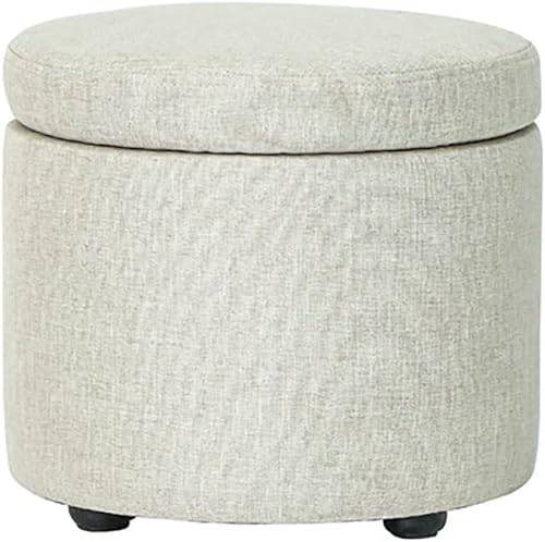 Miniatura 10 de Moderno reposapiés otomano de almacenamiento, taburete pequeño y silla, organizador de muebles, asiento para dormitorio, sala de estar, oficina,