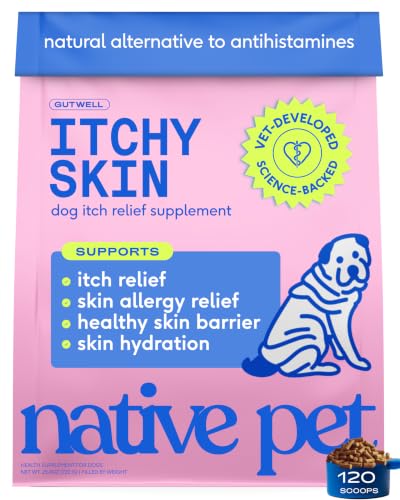 Native Pet Dog Itching Skin Relief Supplement...