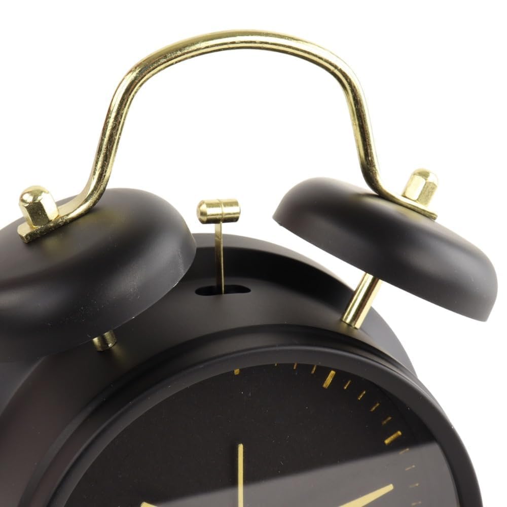 Retro Twin Bell Alarm Clock - Loud & Silent -2 Retro Twin Bell Alarm Clock - Loud & Silent -2