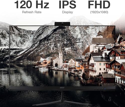 Image of Acer Aspire C27 All-in-One Desktop, 27 inch IPS FHD, Intel Core 5 120U | 8GB DDR5, 512GB PCIe SSD, USB Keyboard and Mouse, Wi-Fi 6E, Bluetooth 5.3, Webcam, Windows 11 Home /w USB Hub