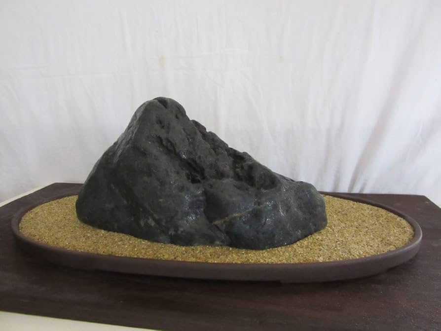 Amazon.co.jp: 宝7 チャリティー 八海山石 山形 水石飾り石 水盤