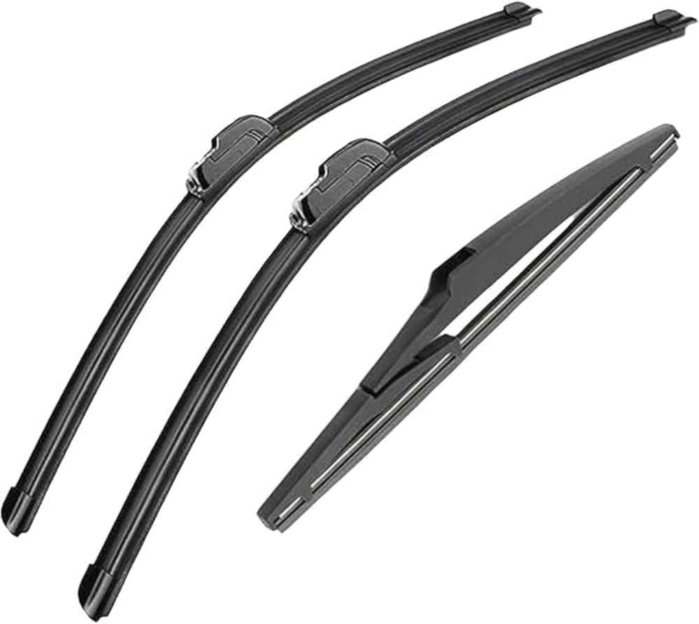 Nysldsco Normal Premium Exact Fit Windscreen Wiper Blades For Jeep Compass 2017-2020 2021 24+18+10In Durable Natural Rubber Easy Fit For A Quiet And Streak Free Wipe