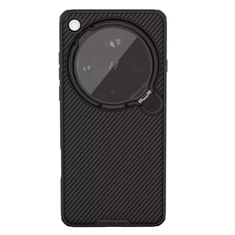 Image of Nillkin Case for Oppo Find X9 Ultra (6.82 inch Inch) CamShield Prop Magnetic Flip Style Transparent Black Lens Camera Protect Mobile Holder TPU + PC Black Color