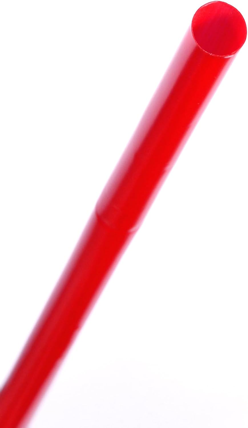 Daxwell 9" Individually Wrapped Plastic Straws, Red, C10004838 (Case of 3,000)