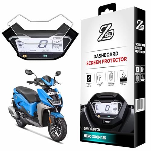 ZEIR Screen Protector For HERO XOOM 125 2026 Scooter || 9H Instrument Cluster Film Guard || Anti Fingerprint || Scratch Resistant || Only Combatible with NEW Xoom125 Bike Standard Accessory 2025+ [Not Tempered Glass]