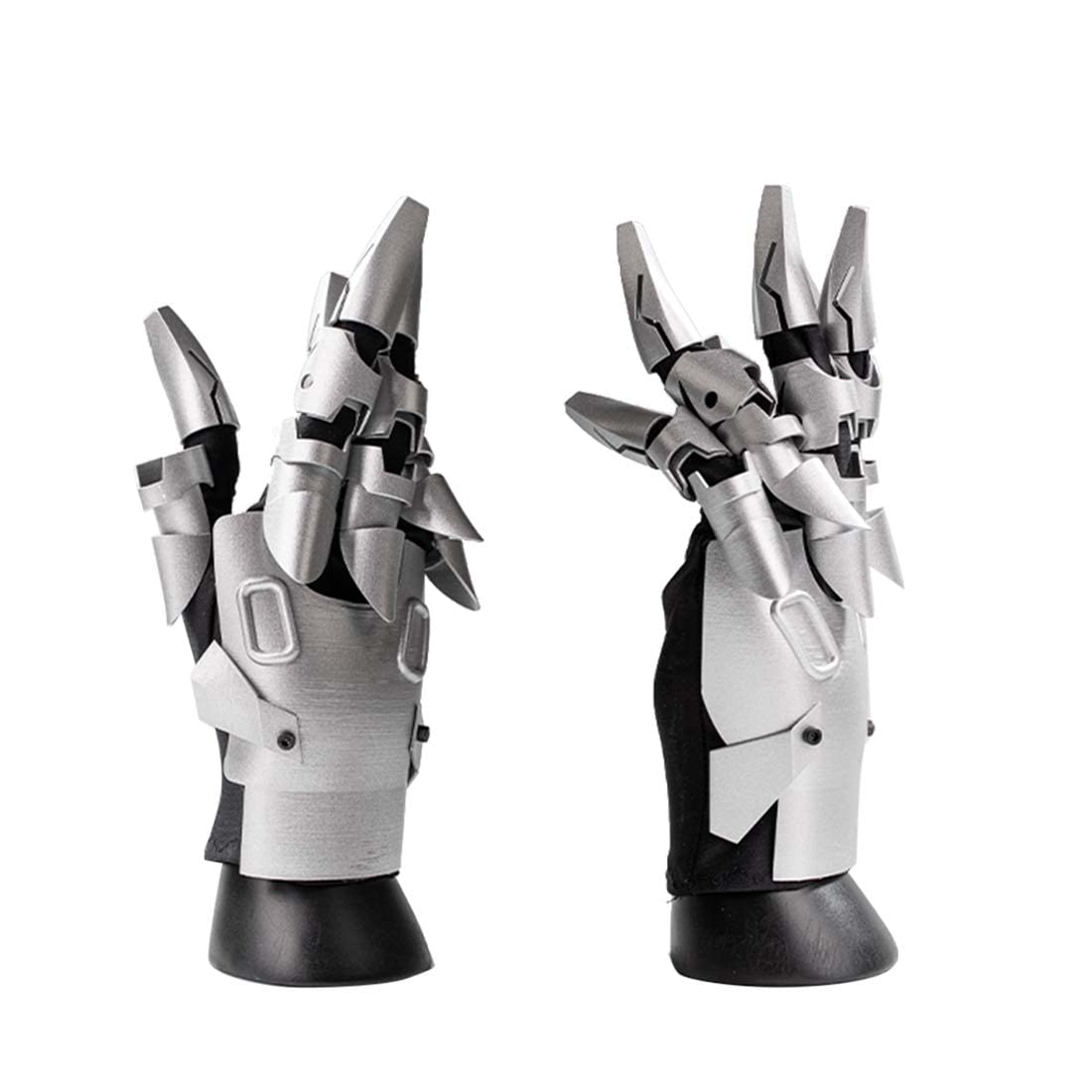 Funwetrike Punk Hand Armor Sci-Fi Mechanical Hand Armor Gloves Cosplay Props Techwear for Men Women, Halloween Cosplay Costume Accessory