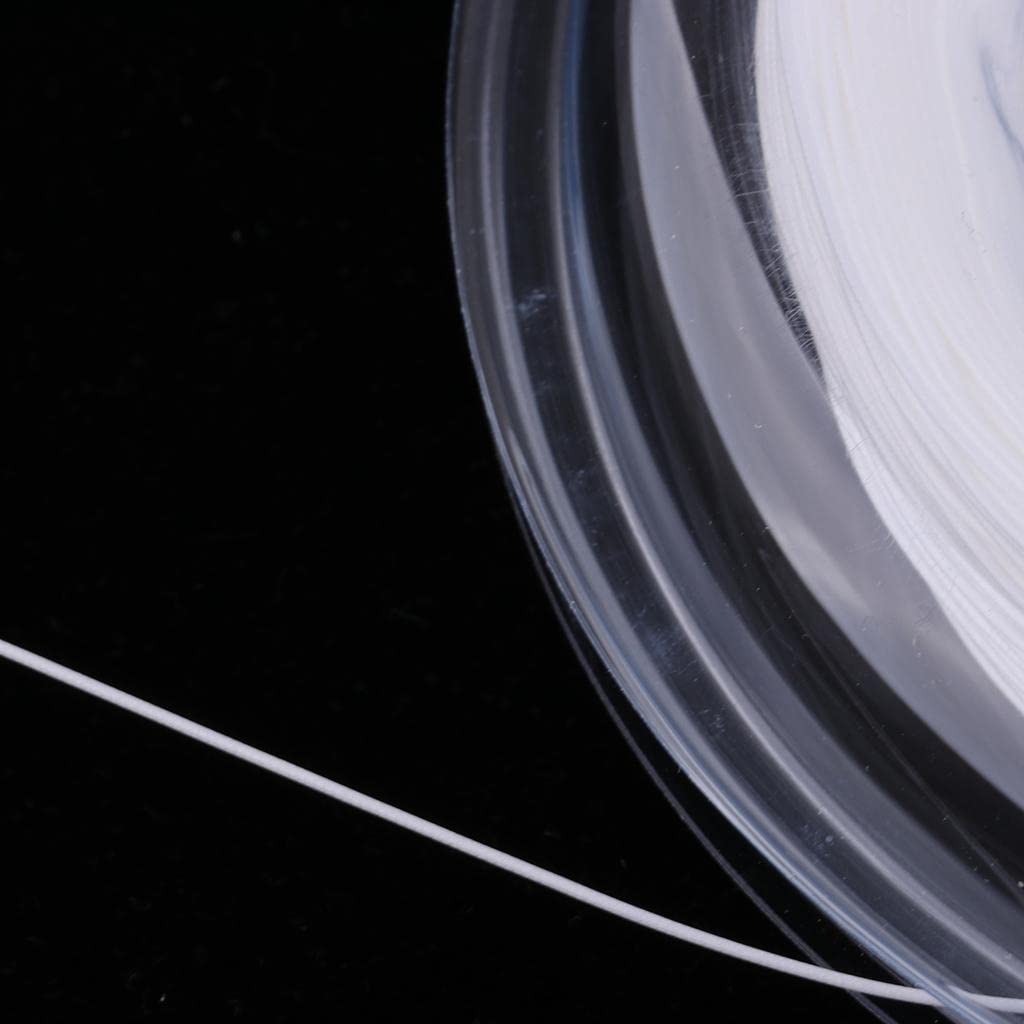 Fancyes Highly Flexible Nylon Badminton Tennis String 200 Meters, 0.75 Mm Diameter - 4 Colors to Choose from, White, 200m