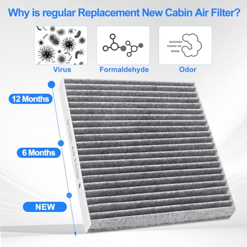 Image of Cabin Air Filter With Activated Carbon,For RAM 2016-2026 1500 2500 3500,For JEEP 2022-2025 GRAND WAGONEER,For MAZDA 2007-2012 CX-7 CX7,For CF11671