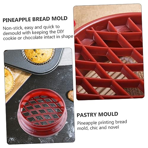 Molde para pan de piña 4 piezas de silicona antiadherente miniatura 6