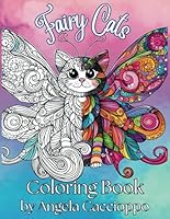 Fairy Cats Coloring Book: Adult Coloring Pages of Cute Fairy Cats B0D7BPLBSN Book Cover