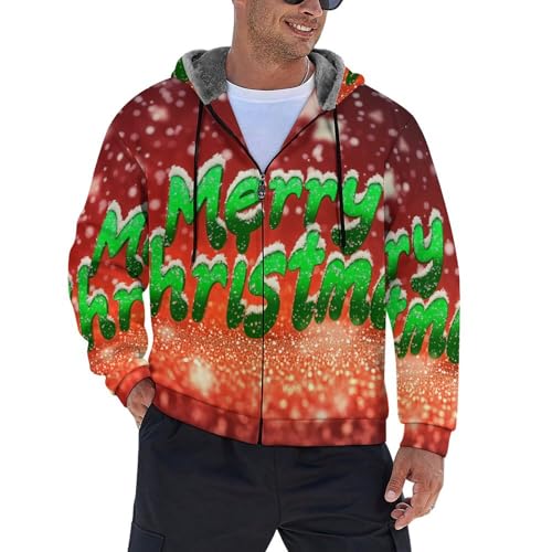 Sweat à capuche zippé en polaire homme veste thermique d'hiver manteau chaud