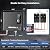 Tankless Water Heater Electric, GREATBEAR 18kW on Demand Hot Water Heater Electric 240Volts, Instant Water Heaters Point of Use, Self Modulating and ETL Certified ECO180G Gray