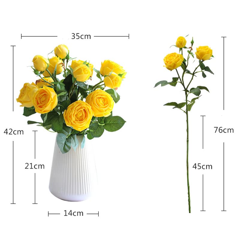 Zestaw sztucznych kwiatów doniczkowych, orchidea, symulowana róża, ceramiczny wazon, sztuczne kwiaty jedwabne, zestaw sztucznych kwiatów w ceramicznej butelce,
