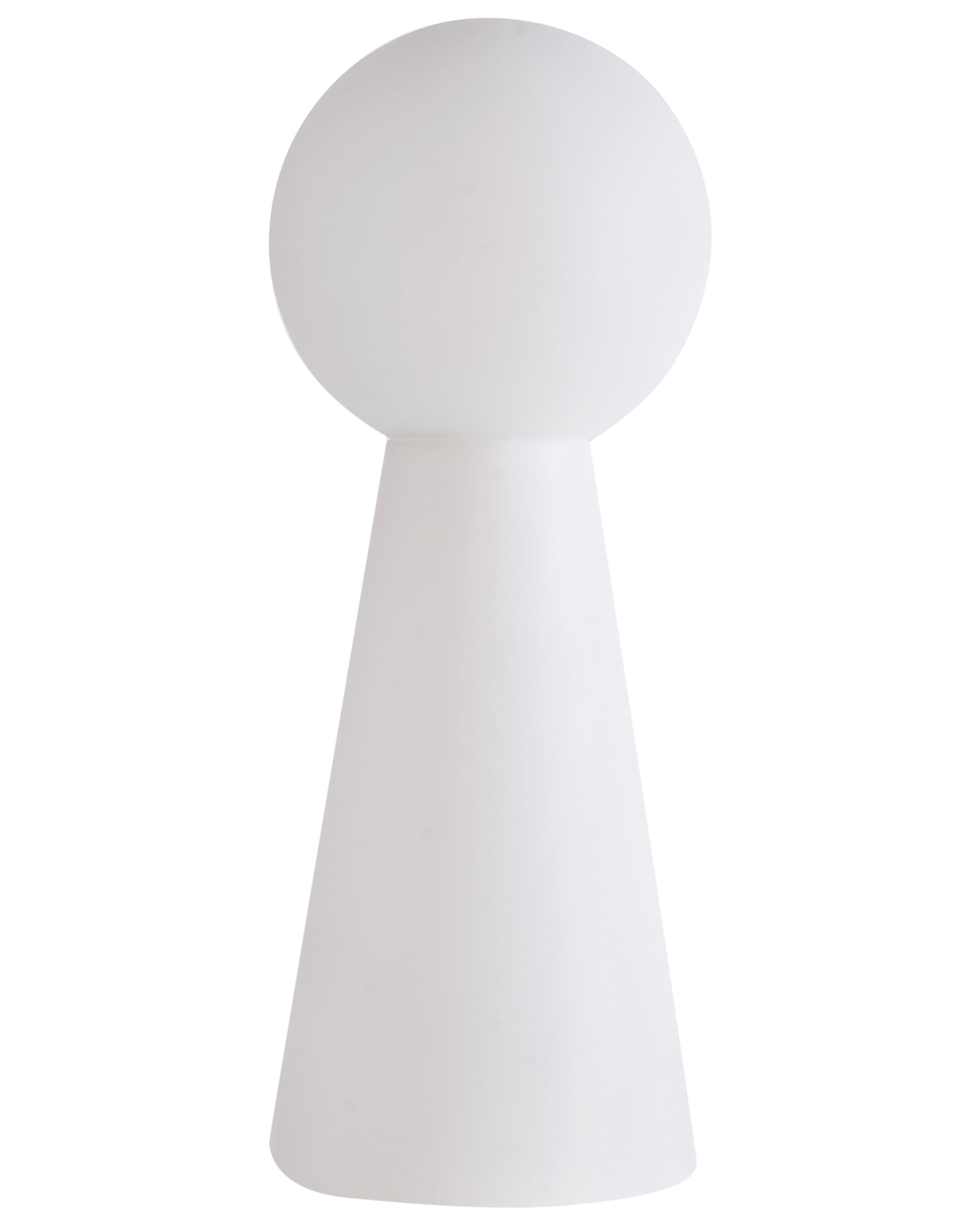 Beliani Lampadaire LED pour Extérieur Moderne Éclairage RVB Matériau Synthétique IP54 Blanc Torne
