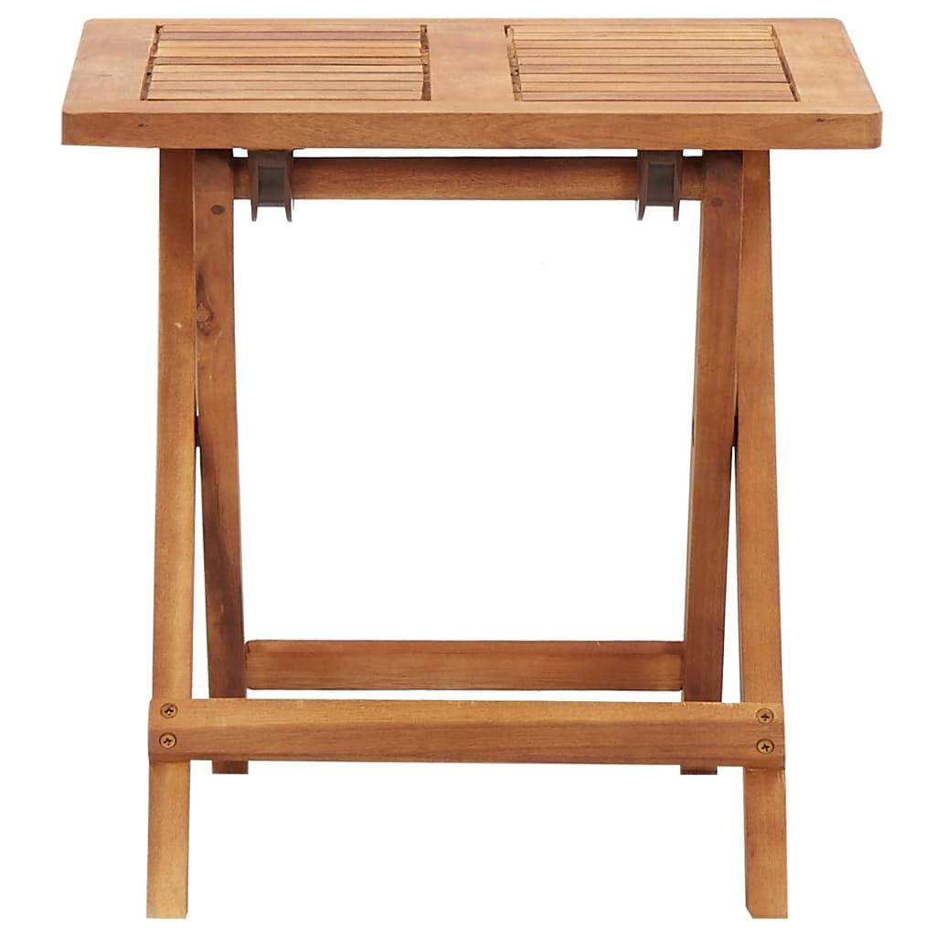 vidaXL Table Pliable de Jardin 40x40x40 cm Bois d'Acacia Massif