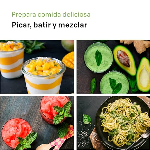 Batidora de mano Braun contra salpicaduras con picadora y varilla 7