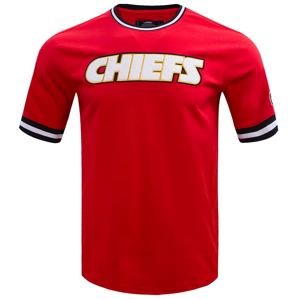 Pro Standard Mens NFL Kansas City Chiefs Classic Chenille Short Sleeve Tee Red L