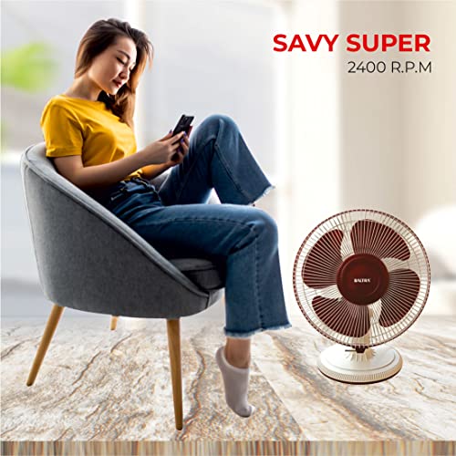 Image of BALTRA Savy 12-Inch (304.8mm) Multi-Purpose Wall & Table Fan | Versatile Fan for Home & Office | 3-Speed Settings, Low-Noise Operation, Easy Tilt & Angle Adjustment, Energy Efficient, White