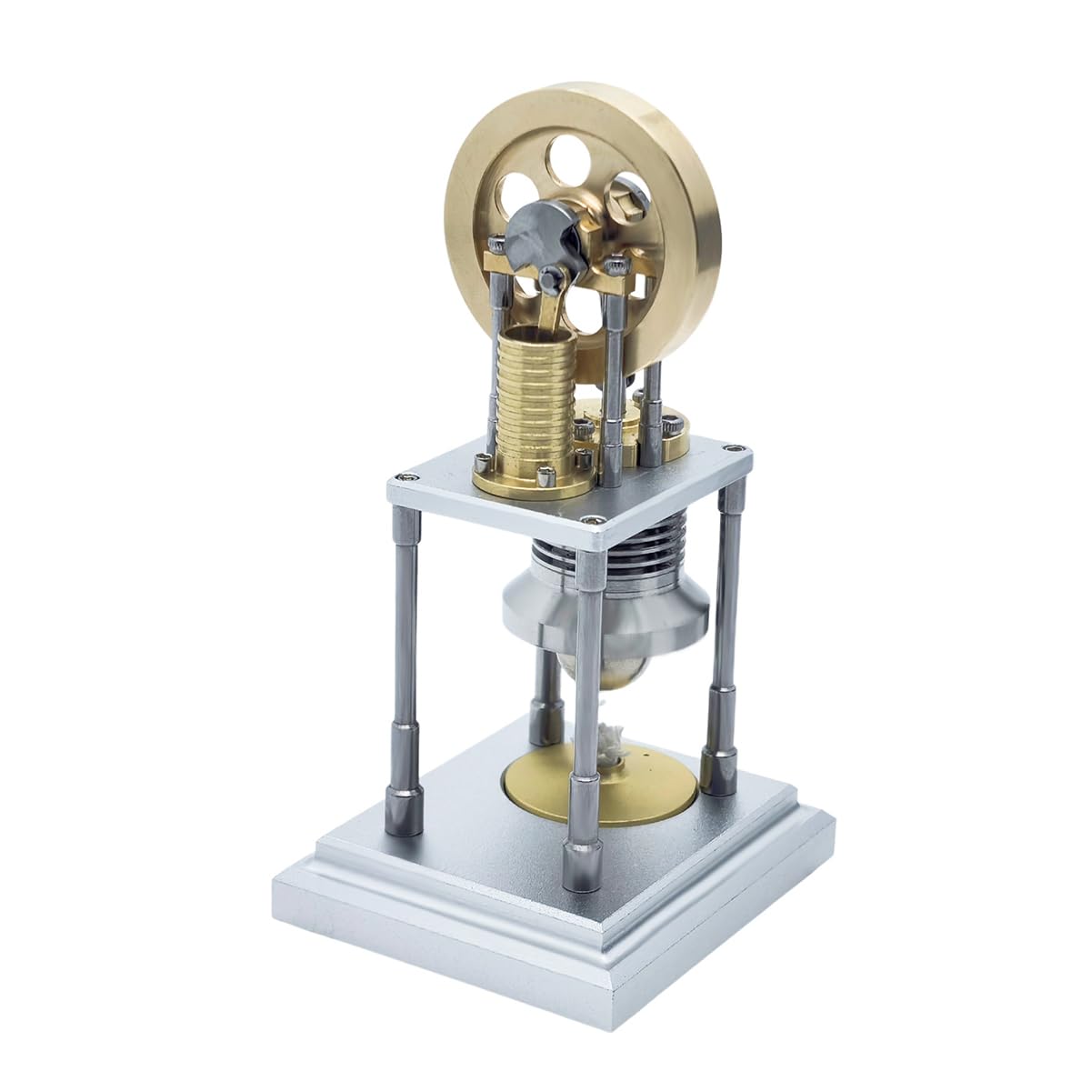 Mini β-Type pionowy Stirling model silnika gorącego powietrza, który działa, model silnika cieplnego, demonstracja edukacyjne zestawy naukowe