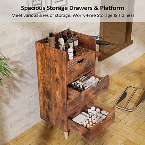 4-Layer-Salon-Storage-CabinetBeauty-Barber-Salon-Styling-Station-Organizer-EquipmentHair-Stylist-Station-Set-with-2-Hair-Dryer-Holders4-Drawers-and-Raised-Table-LegsRustic-Brown