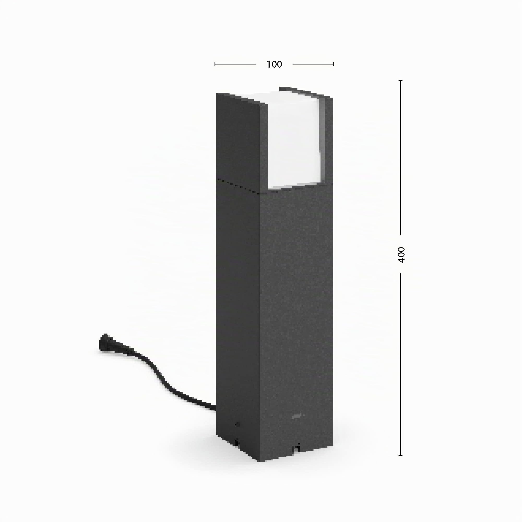 Philips borne extérieure LED basse tension Garden Link, 24W, IP44, éclairage blanc chaud 2700K, anthracite