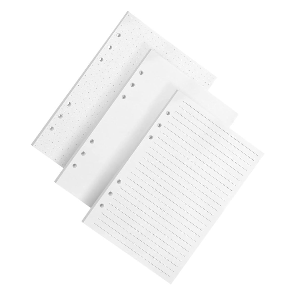 Recharge de Papier A5 240 Pièces pour Cahier à Feuilles Mobiles