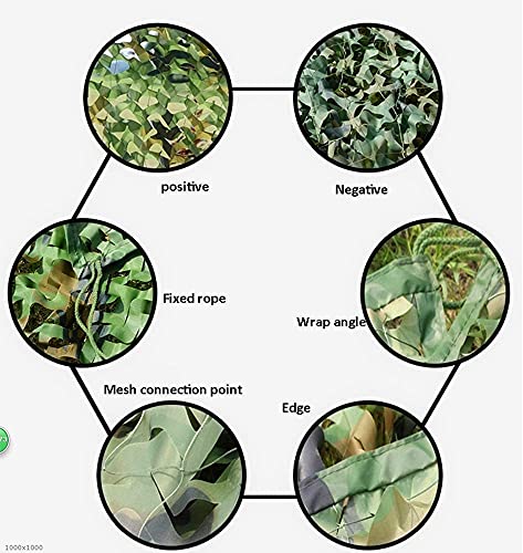 GPFFACAI Schattennetz Auto Sichtschutz PflanzenMehrzweck-Sonnenschirm-Tarnnetz Oxford-Tuch-Tarnnetz Camping im Freien… – Bild 3