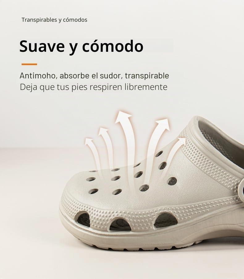 Zuecos de jardín para hombre y mujer, sandalias de malla transpirable Lakeland Active Mule unisex, zuecos clásicos, antideslizantes, pantuflas de verano para exteriores