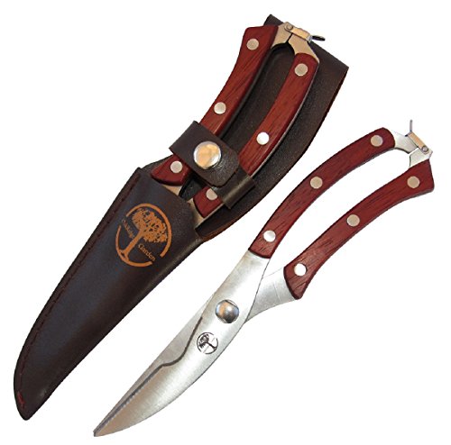 OakRidge Garden Tools Pruning Shears The Perfect Hand Pruners and Multi-Purpose Bypass Pruners - Garden Clippers and Garden Shears for Hedging and Clipping with Leather Sheath and Safety Lock