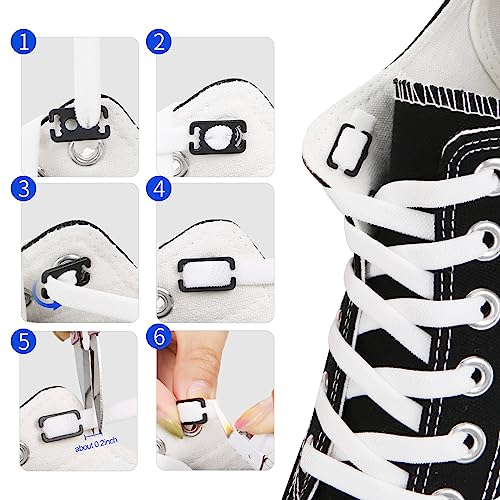 Zhentor Elastic No Tie Shoe Laces, Stretch Tieless Shoelaces For Adults And Kids Sneakers Shoe Strings thumb #5