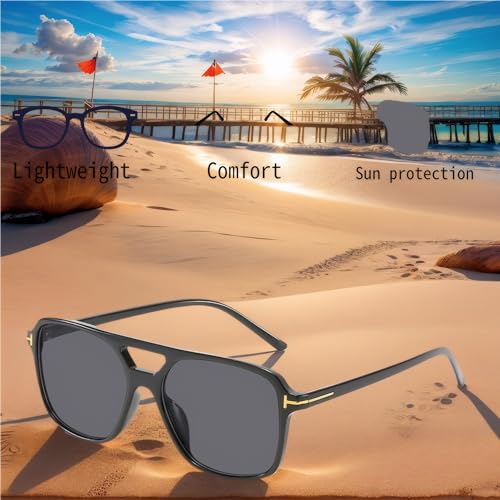 Sunglasses for Unisex Trendy Classic 70s Sunglasses Night Vision Driving Glasses Vintage Shades Black Framed Orange Lens4