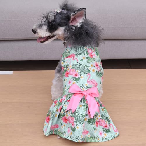 Image of CuteBone Dog Mesh Dress Puppy Sundress Pet Outfit Summer Fashion for Small Dogs Girl Cat Clothes